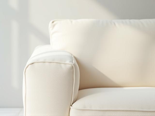 After: clean and restored sofa armrest